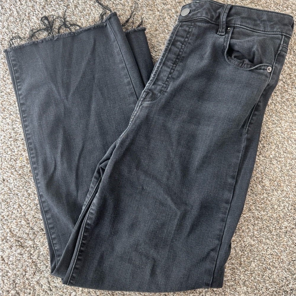 Altar'd State Charcoal Straight Leg Jeans
